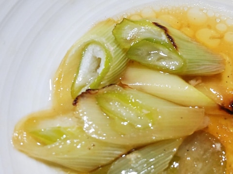 香ばしネギのポン酢ごま油がけ